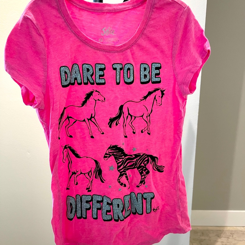 Pink t-shirt from Justice